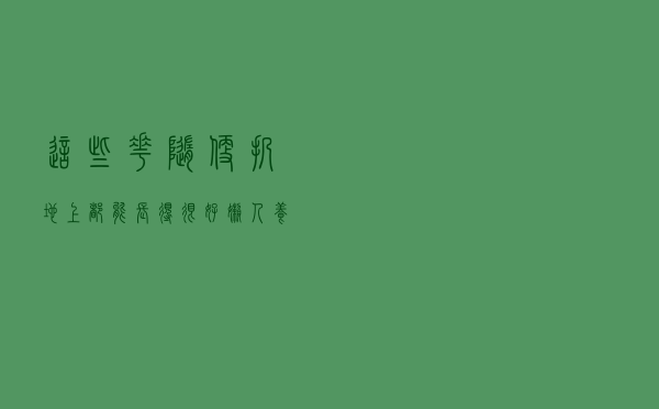 这些花随便扔地上都能长得很好，懒人养花就从这里选