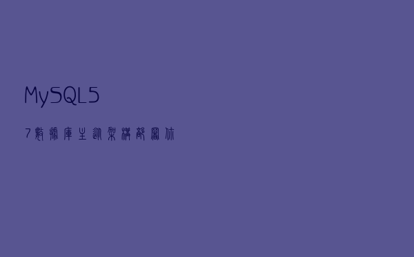 MySQL5.7数据库主从架构部署，你再也不用去问度娘了