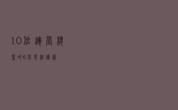 10位运营总监的6张思维导图