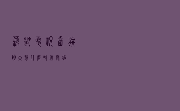 芜湖电视台旗袍大赛什么时候开始