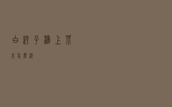 白裤子滴上芥末怎么洗