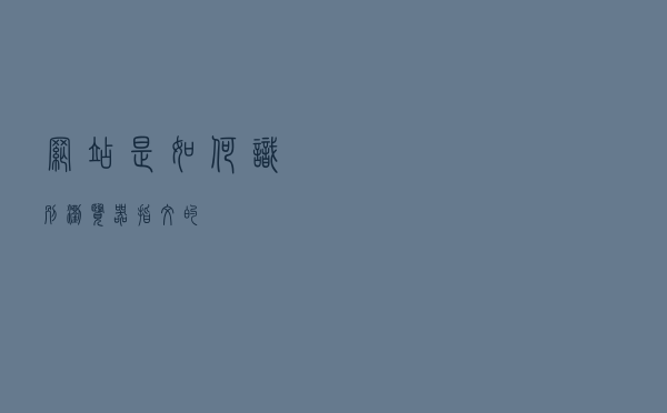 网站是如何识别浏览器指纹的？