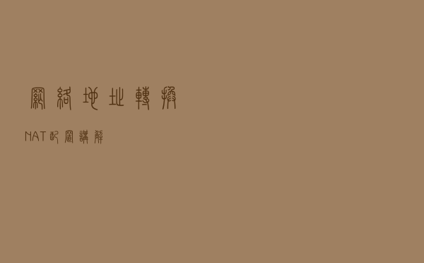 网络地址转换NAT，配置讲解