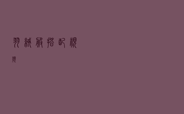 羽绒服搭配视频