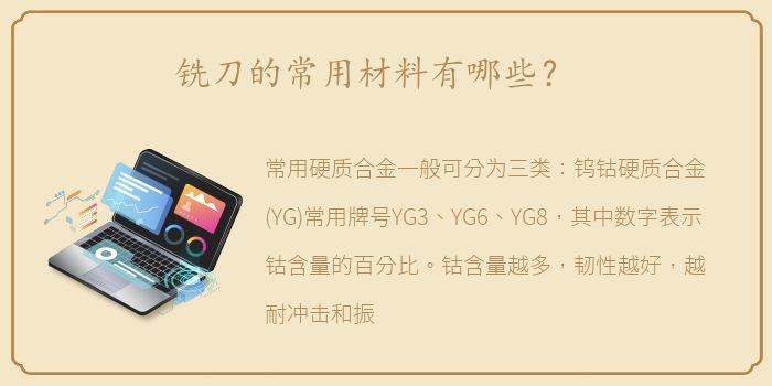 铣刀的常用材料有哪些？