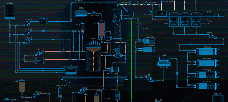 压水堆核电站工作原理图_压水堆核电站发电工作原理的可视化预览