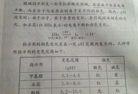 甲基橙变色范围及颜色表格？ 甲基橙变色方程式
