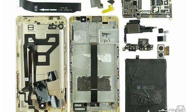[图]华为Mate（9拆解：做工整齐、用料扎实）
