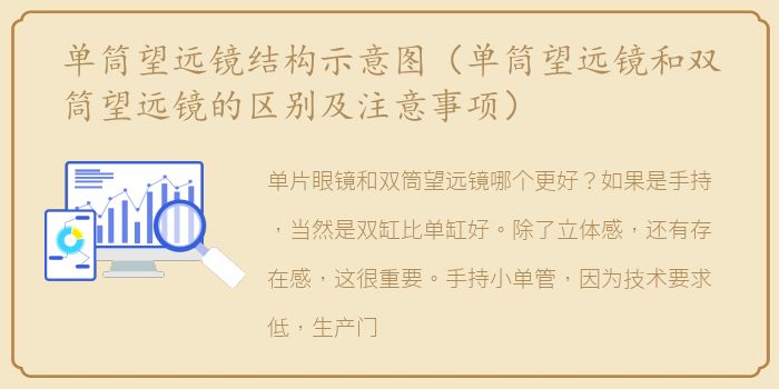 单筒望远镜结构示意图（单筒望远镜和双筒望远镜的区别及注意事项）
