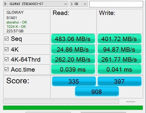 关于AS（SSD_Benchmark软件和4K读写性能浅析）